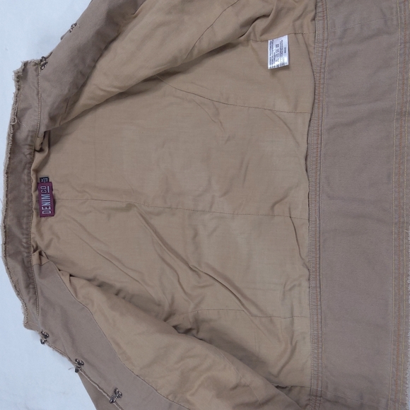 Denim Co Shaki Military Inspire Jacket Size Medium - Picture 11 of 16